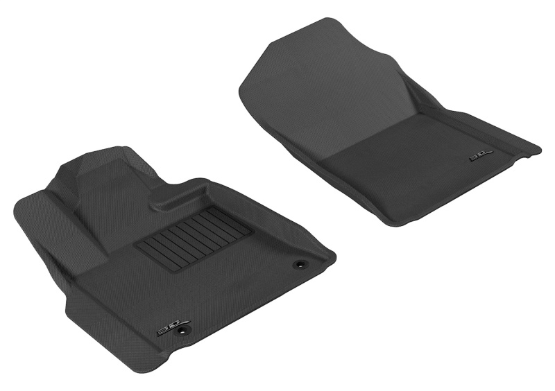 Toyota Sequoia Floor Mats - Front - 3D MAXpider - KAGU Series - Black - `12-`20 Toyota Sequoia Floor Mats - Front - 3D MAXpider - KAGU Series - Black - `12-`20